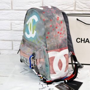 Рюкзак Chanel Graffiti Printed Canvas Backpack