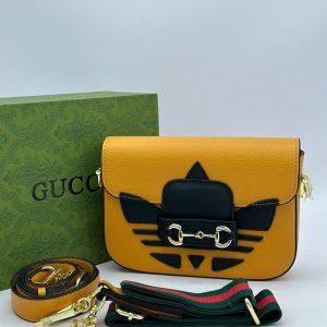 Сумка коллаборация Gucci Horsebit 1955 и Adidas