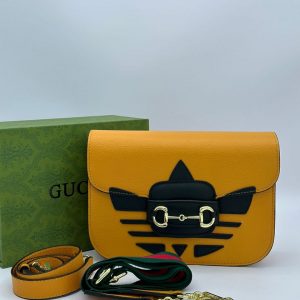 Сумка коллаборация Gucci Horsebit 1955 и Adidas