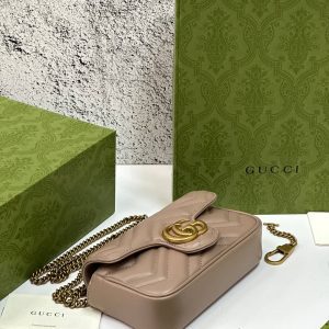 Сумка Gucci GG MARMONT LEATHER SUPER MINI