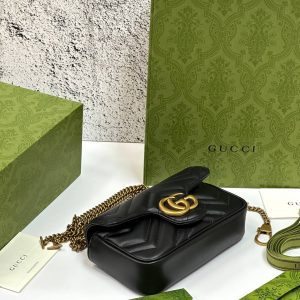 Сумка Gucci GG MARMONT LEATHER SUPER MINI