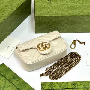 Сумка Gucci GG MARMONT LEATHER SUPER MINI